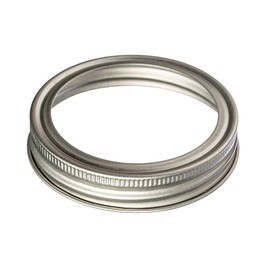 THINKCHANCES Food Safe and BPA Free Rust Resistant Silver Aluminum Metal Screw Rings/Bands for Mason, Ball, Canning Jars (12 Pack, Regular Mouth)