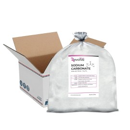 Revolve Chem Soda Ash Dense 25 lbs. Pure 99.99% Sodium Carbonate USP Grade, Kosher, Non GMO