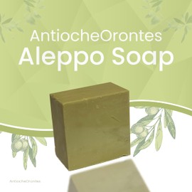 AntiocheOrontes Aleppo Soap Bar – Traditional Handmade 2-Pack (6 oz Each) – 20% Laurel Oil & 80% Olive Oil – Natural, Vegan, Pure Skincare for Face & Body