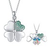 S925 Sterling Silver Four Leaf Clover Locket That Holds Pictures