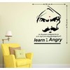 Wallstick Learn to Angry wallstickers (Vinyl 70 cm x 50