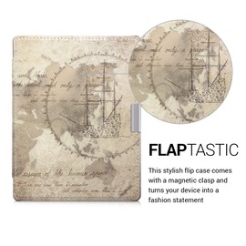 kwmobile Case for Kobo Aura Edition 1 - Book Style PU Leather Protective e-Reader Cover Folio Case - Brown/Light Brown