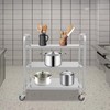 Heavy Duty Stainless Steel Utility cart, Industrial Serving Cart W/