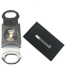 Qudasar Cigar Boulevard Perfect Cigar Cutter Star Stainless Steel.Up to 80 Ring Gauge.