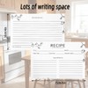 Recipe Cards 4x6, 50 Count Double Sided Blank Thick Cardstock