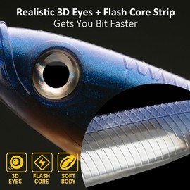 Bombrooster Paddle Tail Fishing Lures, 5 Pack Soft Swimbaits for Bass, Trout and Freshwater, Realistic Action, Easy to Use, Durable Design