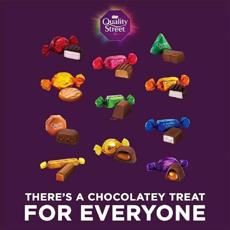 Nestle Quality Street Chocolate Tin 813g (Pack of 1)