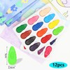 QZKJQDD 12 Colours Wax Crayons for Toddlers, Water Drop Colouring