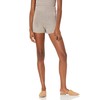 The Drop Ladies Adrienne Pull-On Knit Shorts Heather Mushroom M