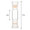 XCD Borosilicate Glass Straight Adapter with 24/40 Ground Outer Standard