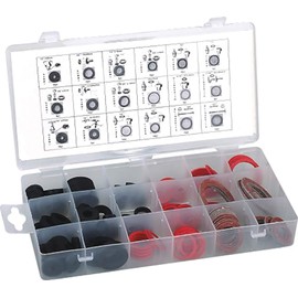 Rubber Faucet Sealing Washer Plumbing O-Ring Gasket Assortment Kit 141pcs