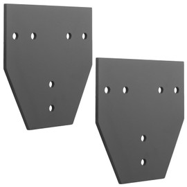 2 Pack 6x6 Post Connector,Heavy Duty Flat Plate for Barn,Shed,7 Gauge