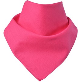 Miobo Bandana, Head & Neckerchiefs, 100% Cotton, One Size 55 x 55 cm, Plain pink