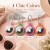 Waterproof Holder for AirTag Keychain - 4 Pack with Carabiner