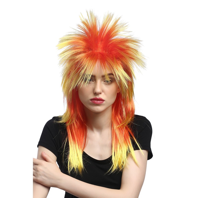 WIG ME UP - DH1069-PC2BTPC13 Wig Carnival Punk Mullet Rocker