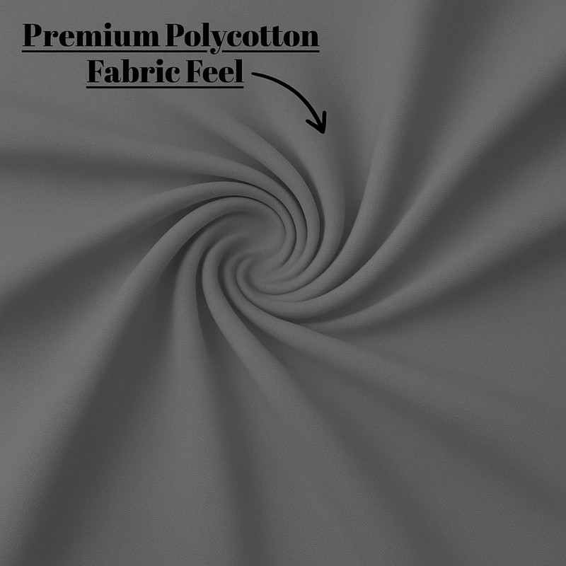 Dazzle Collection® Plain Dyed Poly Cotton Pleated Platform Base Valance