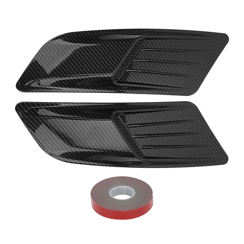 Pair Universal Front Hood Air Vent Molding Bonnet Cover Trim