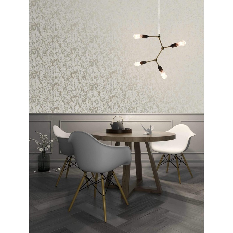 Graham & Brown Milan Texture Taupe and Gold Wallpaper