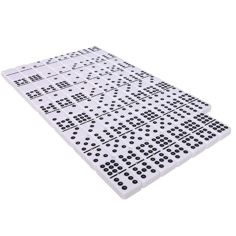 Silverman & Co. Double 9 Large White Domino Set -