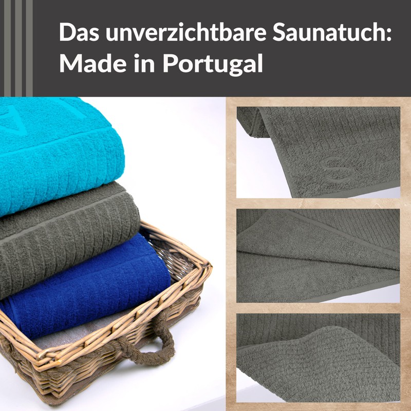Lashuma Copenhagen XXL Men's Sauna Towel, 85 x 200 cm,