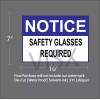 VISX Notice Safety Glasses Sign Sticker Car Decor Vinyl Office