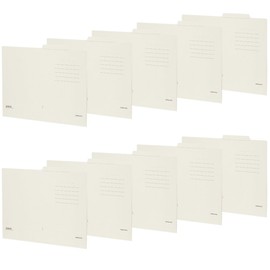 Kokuyo NEOS A4 Paperboard File Individual Folder, 10 Pieces, Off White, A4-NEIF-WX10SET