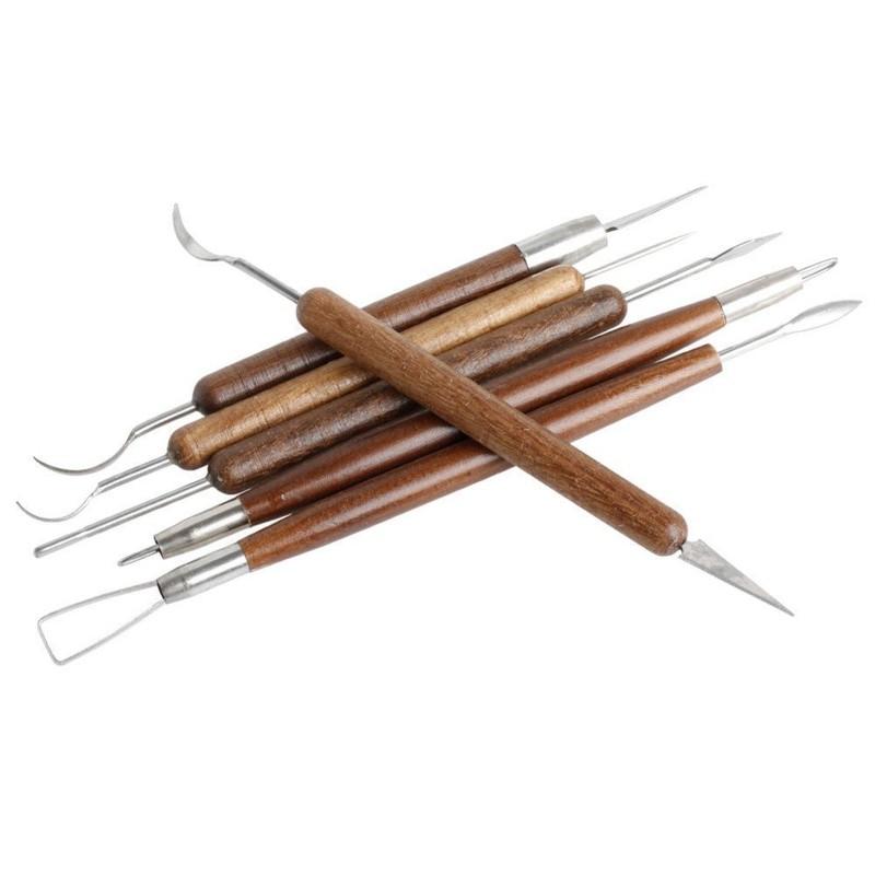 COMIART CREATE COLOR LIFE 6Pcs Carving Clay Sculpting Hand Chisel