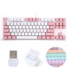 Keyboard Mechanical Gaming 87 Key Mixed Light Computer Supplies for
