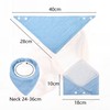 JOYIT Muslin Bib, Soft Blue
