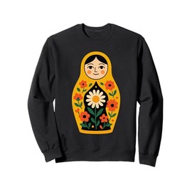 Matryoshka Doll Art Russian Nesting Wooden Stacking Set Sweatshirt