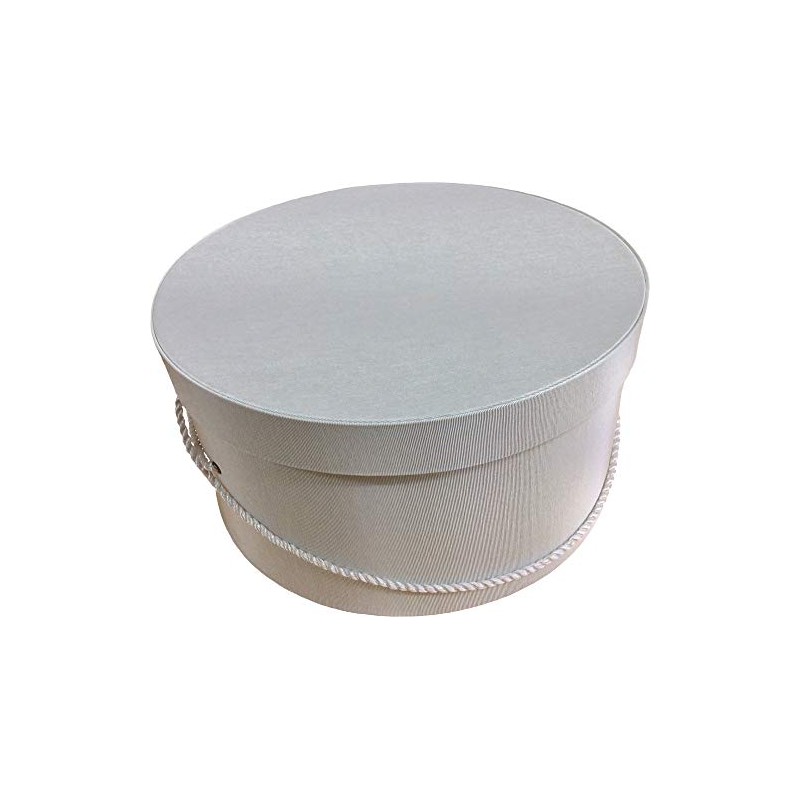Sarah's Hat Boxes Classic Ivory Hat Box – 8.75" x