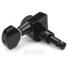 AllParts True Lok Mid-size Locking Tuners - 3+3, Black