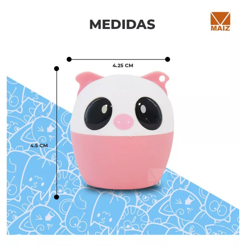 Maíz 5pzs Mini Bocina Animalito Bluetooth Portatil Recargable