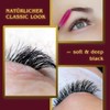 2D Eyelash Fan | Full Black Classic 1:1 Lash Extensions