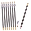 8pcs Smudge Eyebrow Pencils Built Sharpener for Effortless Makeup Application Rich and Natural Finish Random Cap Deep Brown