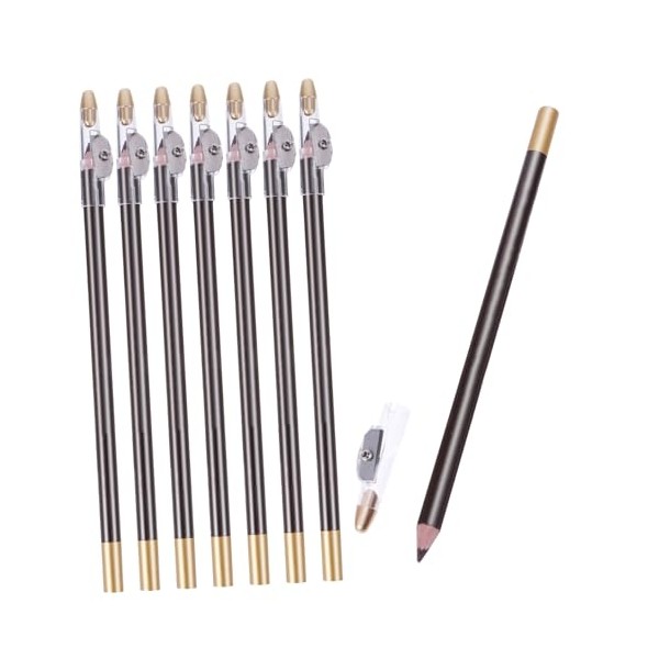 8pcs Smudge Eyebrow Pencils Built Sharpener for Effortless Makeup Application