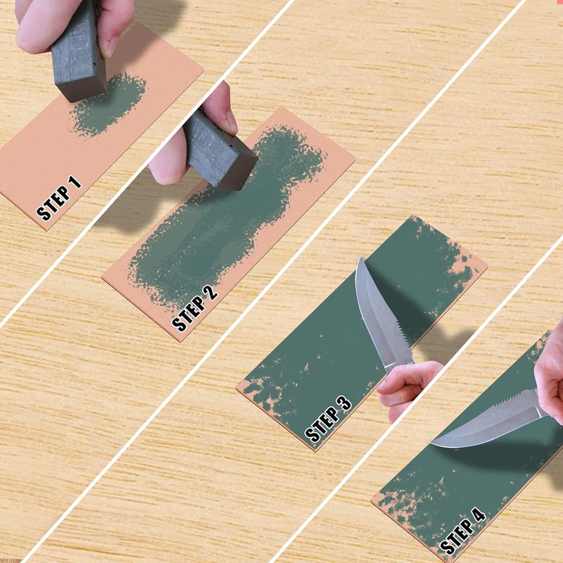 KERYE Japanese Whetstone Sharpener Set - 400/1000 3000/8000 Grit Water