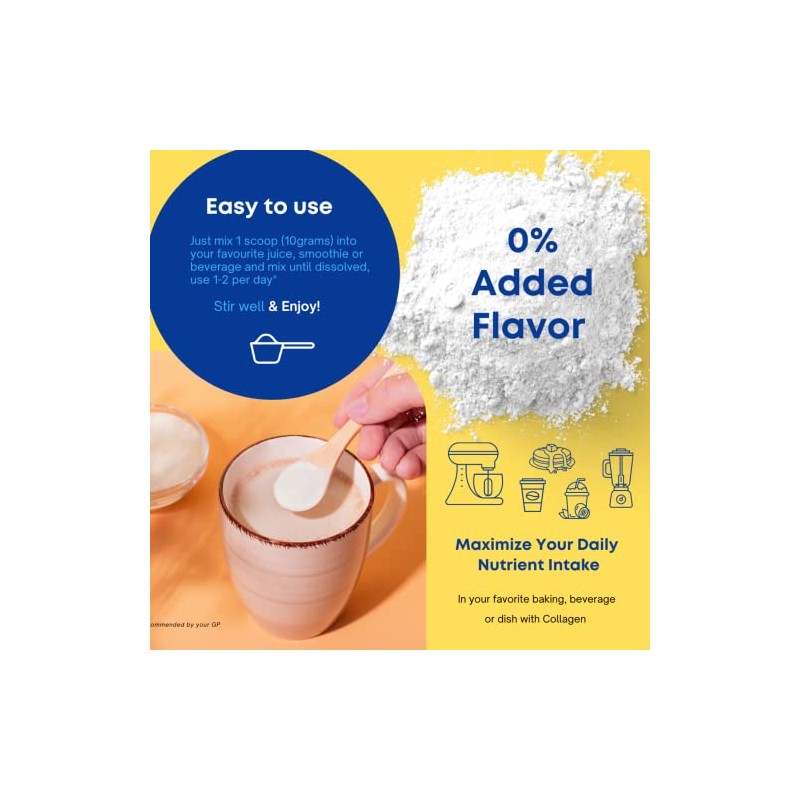 Hydrolysed Collagen Powder (Bovine) - High Protein Grass Fed Unflavoured