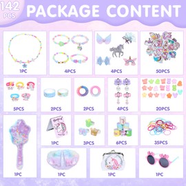 Raveparty Unicorn Advent Calendar 2024, Girls Advent Calendar, Christmas Advent Calendar 2024 Girls with 24 Days Countdown Unicorn Accessories for Girl Advent Calendar 2024 (Purple)