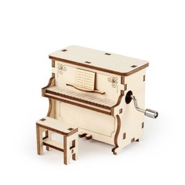 (Hottracks) DIY Wooden Model Assembly Kit Music Box Piano YM862-13 / (핫트랙스)DIY 나무 모형 조립 키트 오르골 피아노 YM862-13