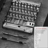 Precision Screwdriver Set Cylinder Organizing Case 128pcs in 1 Case