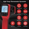 Pyrometer, Rechargeable Touch Screen Laser Thermometer with Bluetooth -58°F to