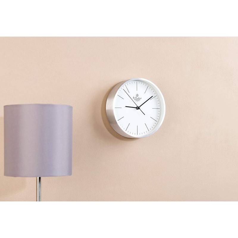 St. Leonhard Modern Aluminium Table & Wall Clock with Quartz