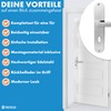 lockzz Door Handle Set Nuremberg, Stainless Steel, Door Fitting for