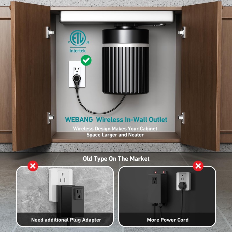 WEBANG Garbage Disposal Wireless Switch Kit, Sink Top Waste Disposer
