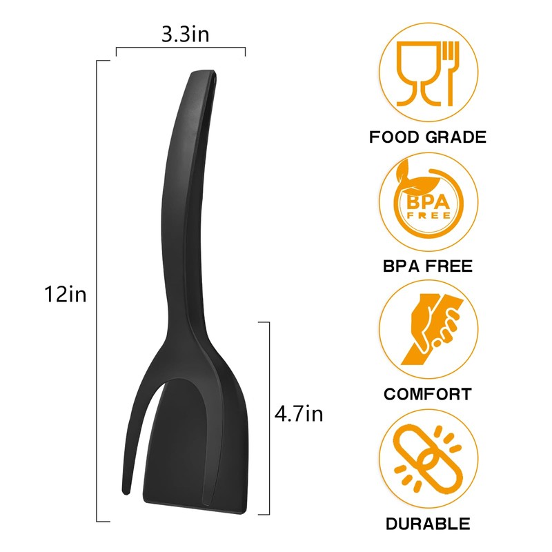 Egg Flipper Spatula 2 in 1 Grip and Flip Spatula