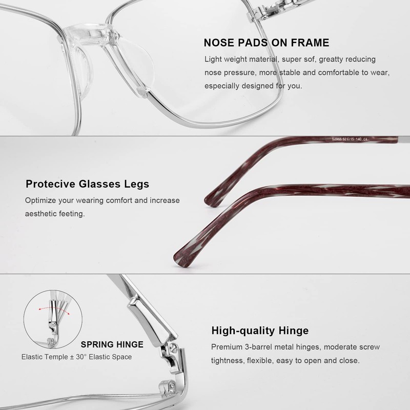 RB. Pilot Reading Glasses for Women Blue Light Blocking Computer