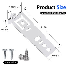 L Continue 2 Pack WD01X27759 Replacement Part New Countertop Bracket WD01X27759
