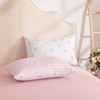 Pink Floral Comforter Set Queen Reversible Pink Gingham Bedding