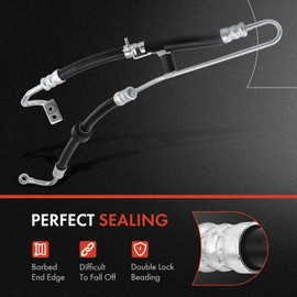 A-Premium Power Steering Pressure Hose Line Assembly Compatible with Nissan Altima 2007 2008 2009 2010 2011 2012, 2.5L, with Washer, From Pump